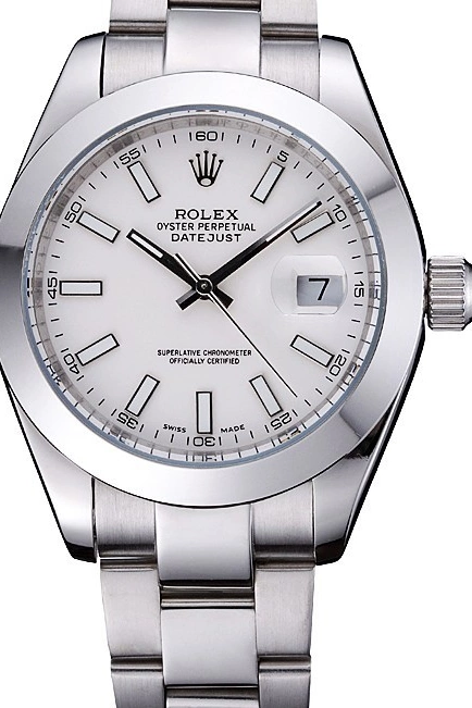 Aaa fake watches Datejust Case 622266 Rolex Steel Stainless Dial White 0624